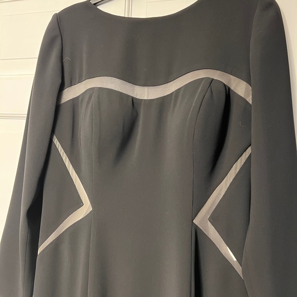 NWT Mikael Aghal Black Formal Gown Size 12 - Picture 3 of 8